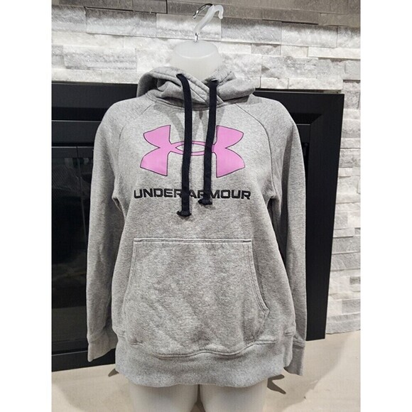 Under armour Tops - Under Armour Womens Hoodie Size X-Small XS Grey Purple Loose